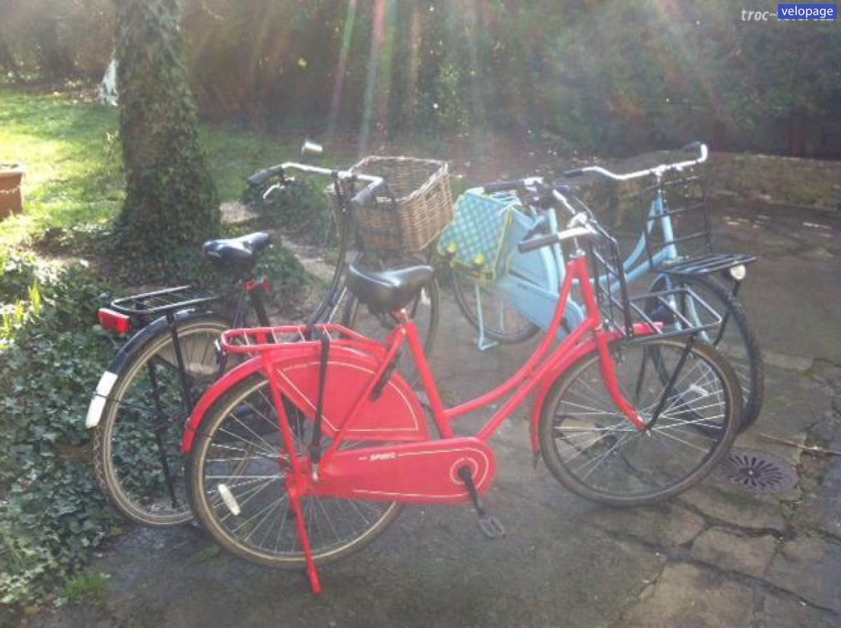 3 véritables vélos hollandais omafiets